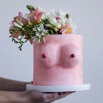 Minneapolis-Minnesota-Tits-In-A-Vase-Custom-Cake